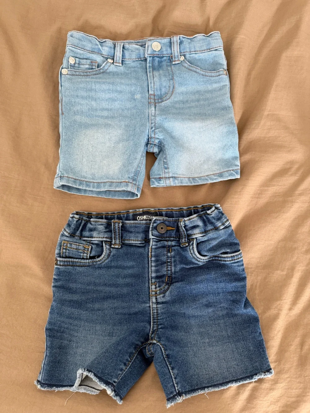 OshKosh B'gosh Light Blue and Dark Blue Denim Kids Shorts Duo